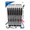 BAZIC Fine Tip Black Permanent Markers w/ Pocket Clip (8/Pack)